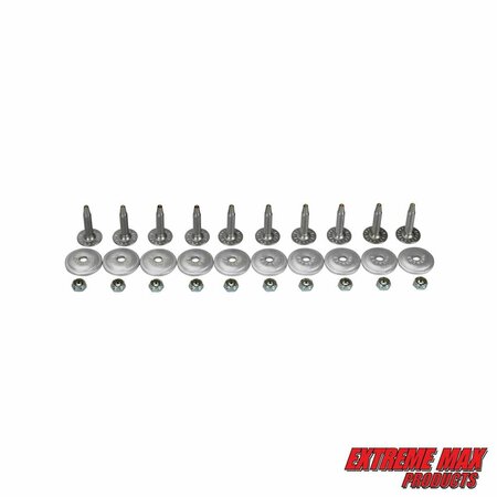 Extreme Max Extreme Max 5001.5505 120-Stud Track Pack with Round Backers - 1.52" Stud Length 5001.5505